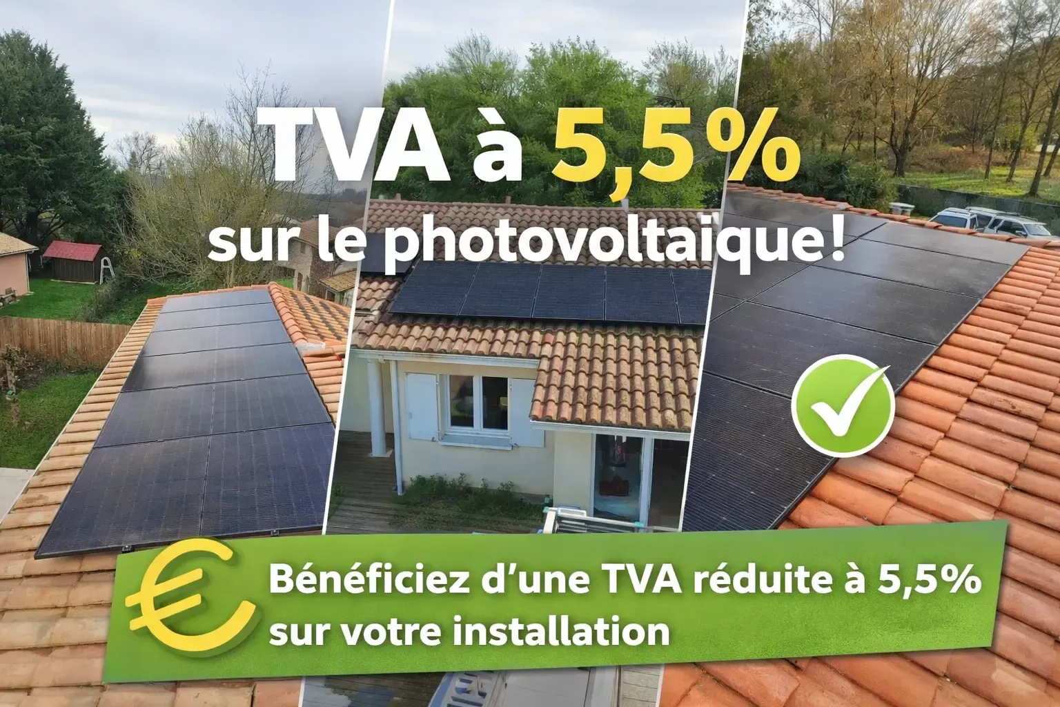 Photovoltaïque : TVA à 5,5 % tout simplement