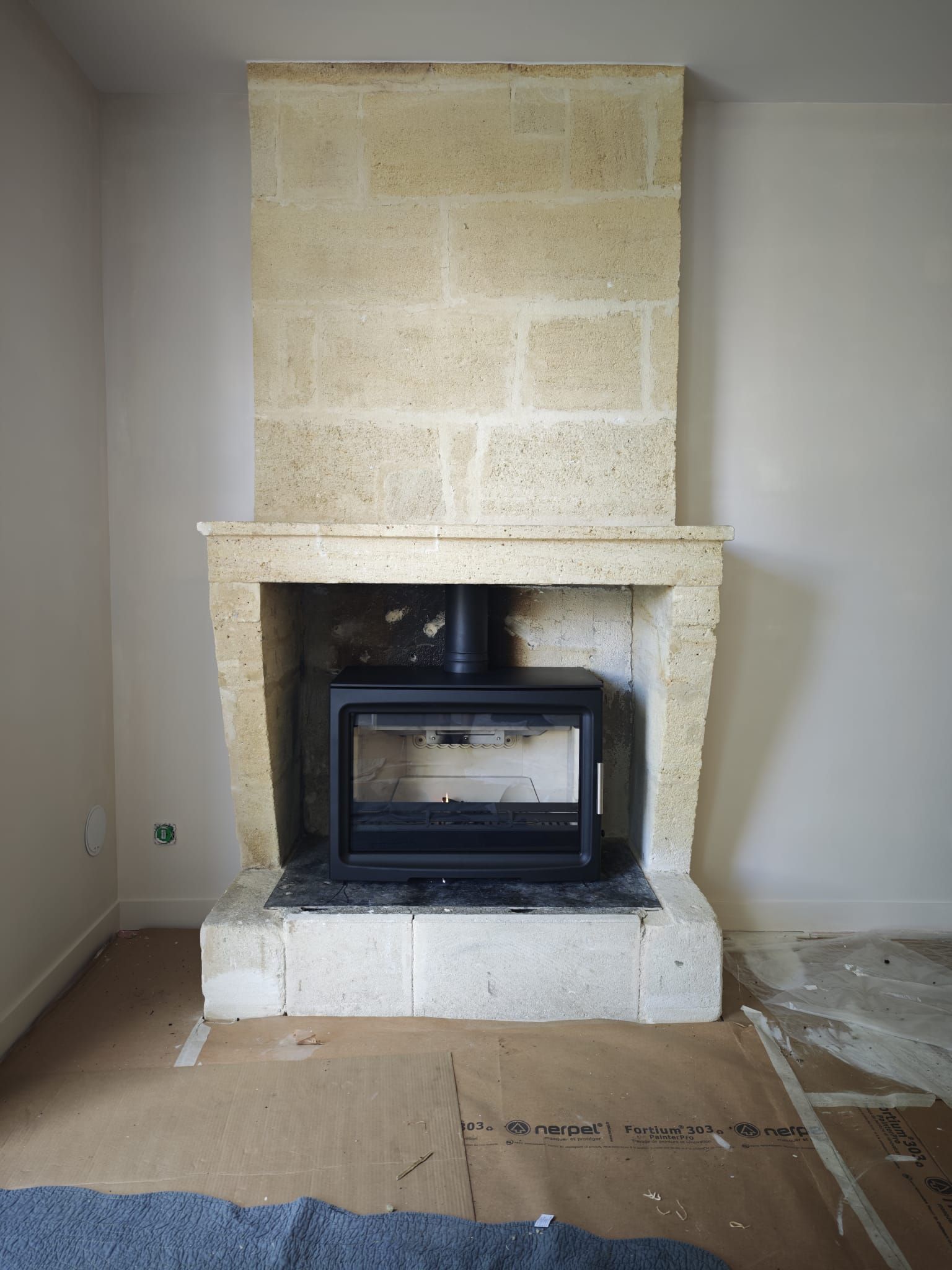 Rénovation cheminée bois