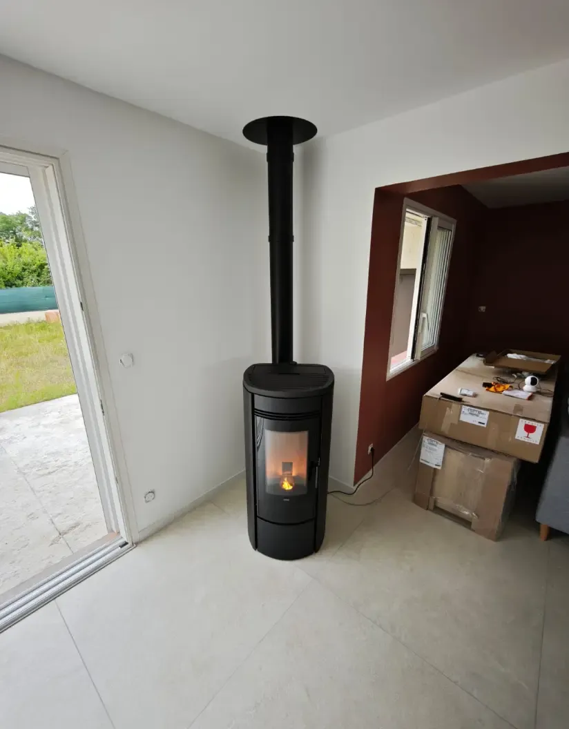 Installation poêle à granulés
