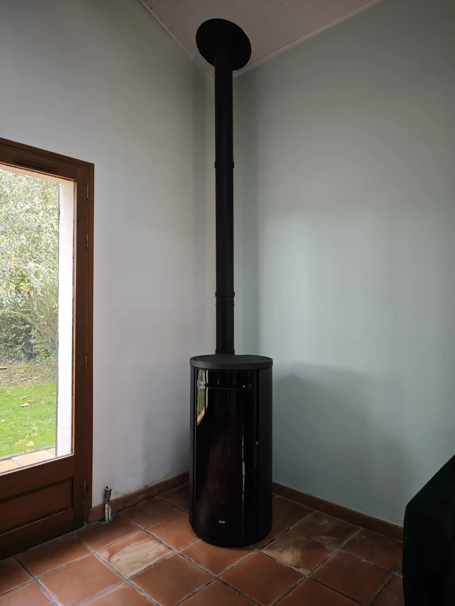 Pose d'un poêle à granulés