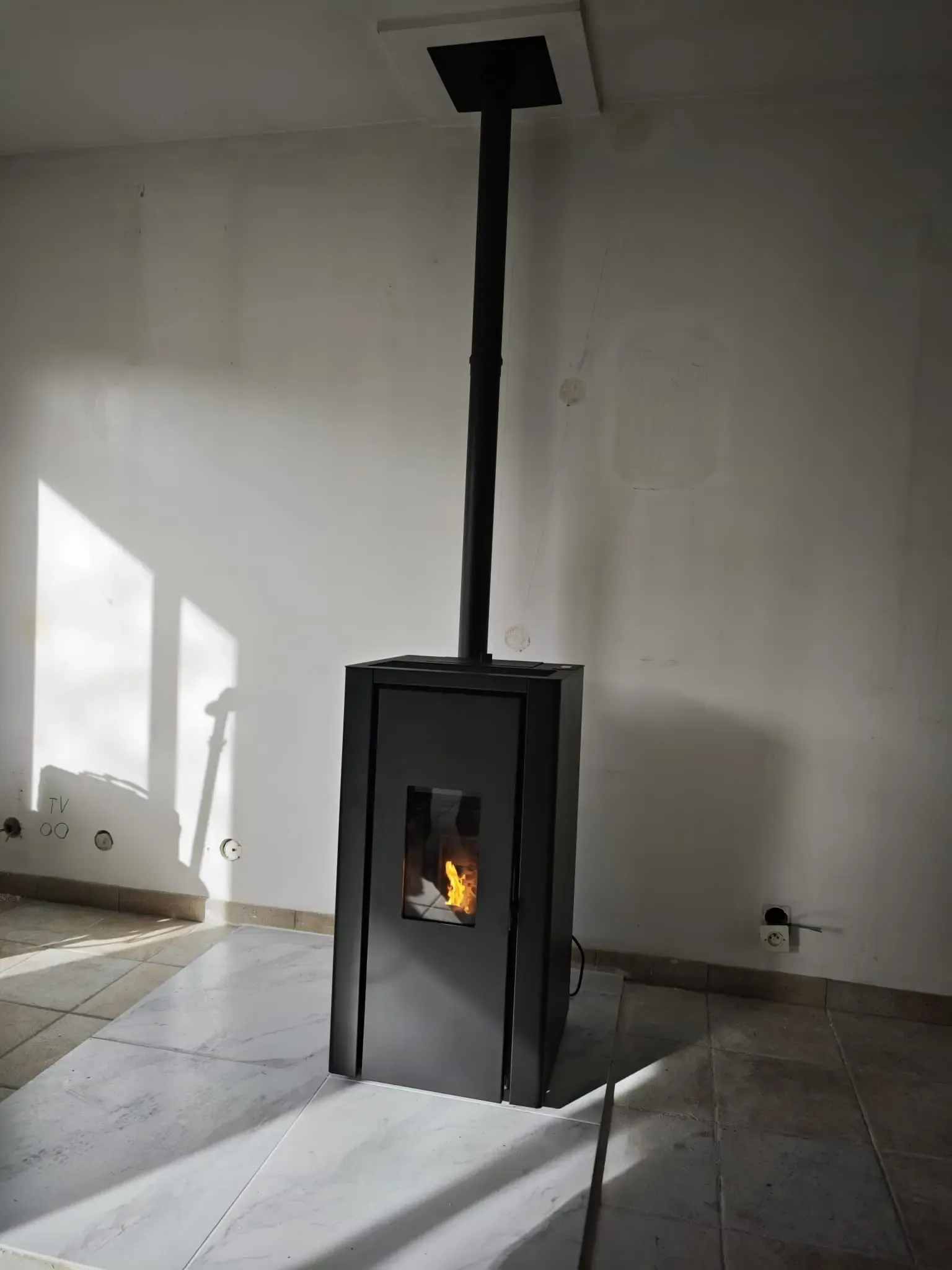 Installation poêle granulés