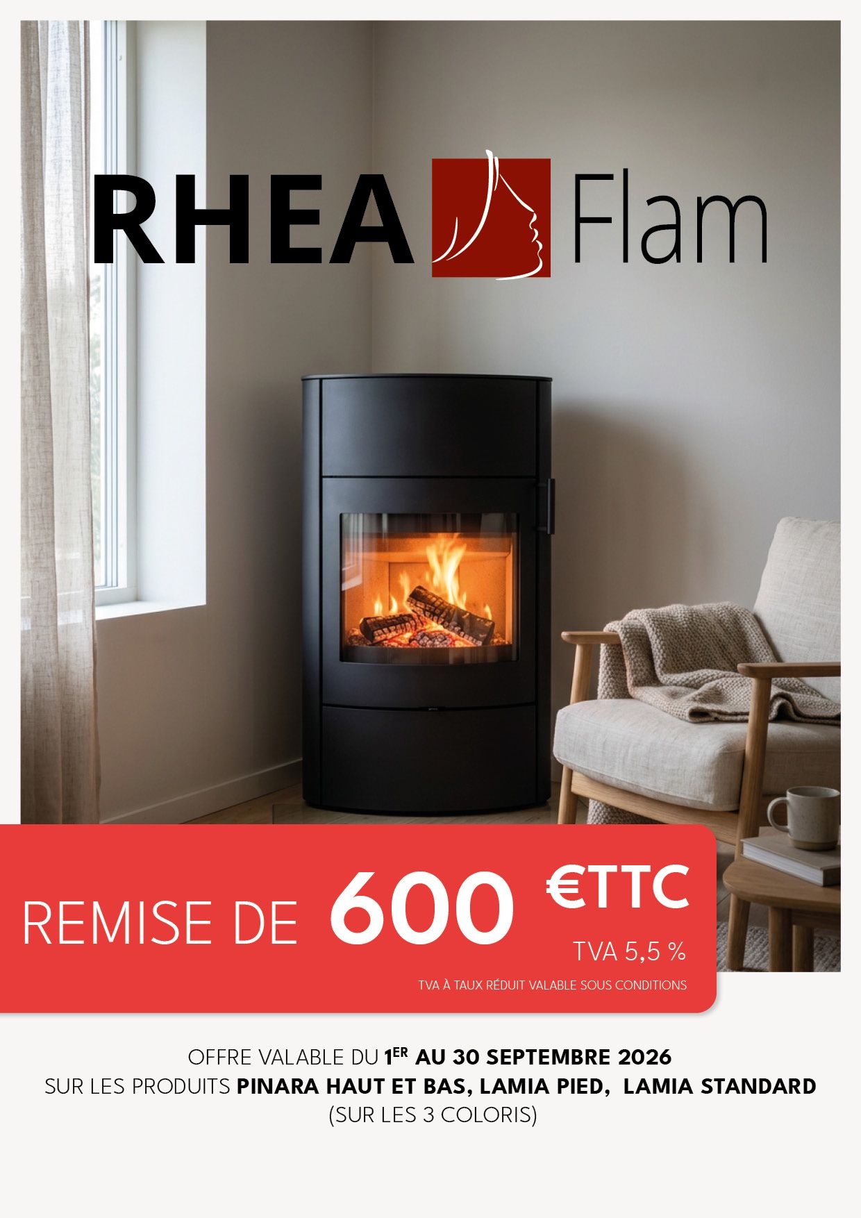 Promo poêle à bois 2026 : jusqu'à 600 € de remise