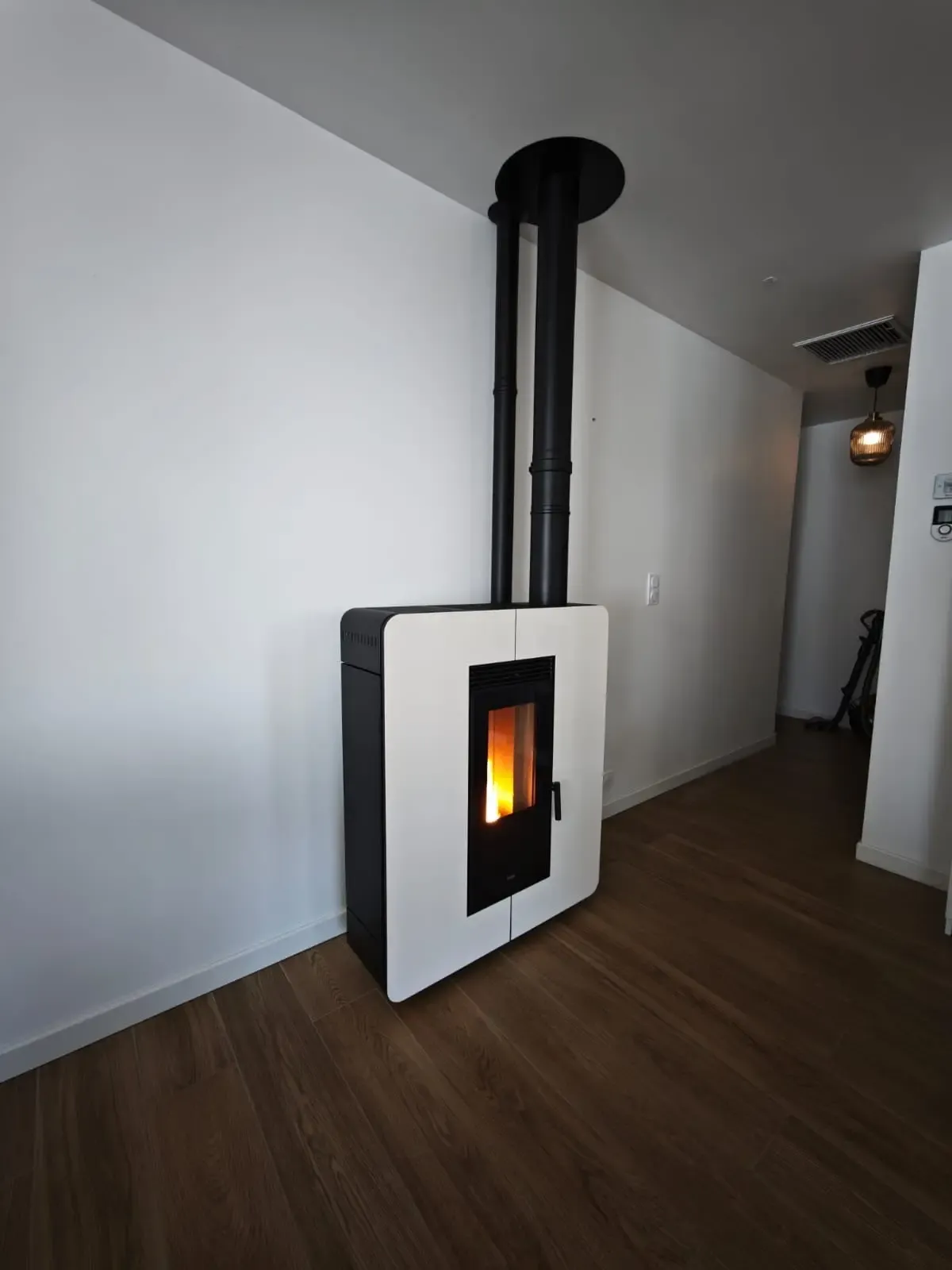 Installation poêle à granulés